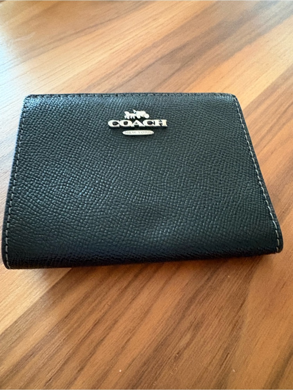 Coach black small wallet bifold